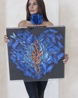 "Transmutation" 3D Blue - Large